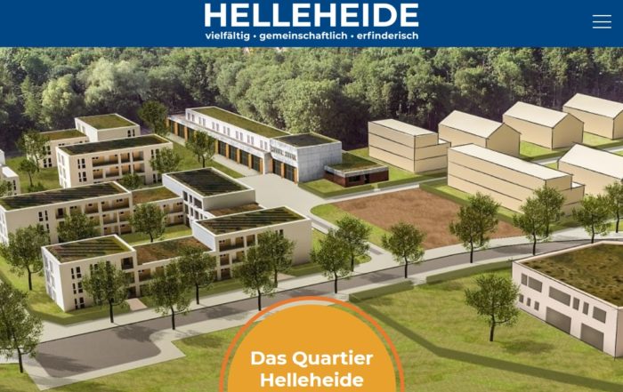 Neue Webseite Helleheide, erstellt durch Quantumfrog; Bildquelle: GSG/ Stadt Oldenburg