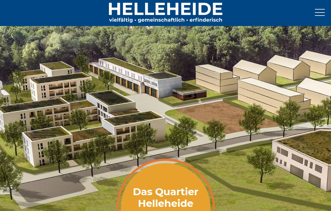 Neue Webseite Helleheide, erstellt durch Quantumfrog; Bildquelle: GSG/ Stadt Oldenburg